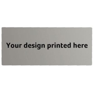 Printed Silver Matt Express Plates - Cornish Custom Creations