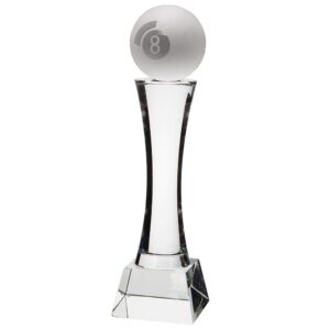 Quantum Pool Crystal Award - Cornish Custom Creations