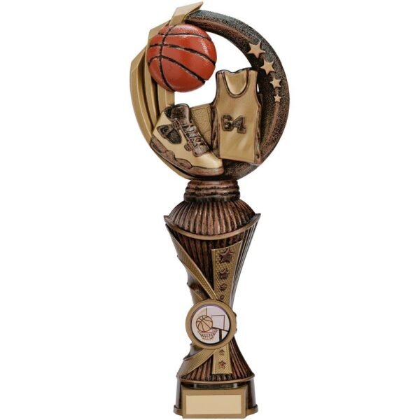 Renegade Basketball Heavyweight Award Antique Bronze & Gold - Engrave Express