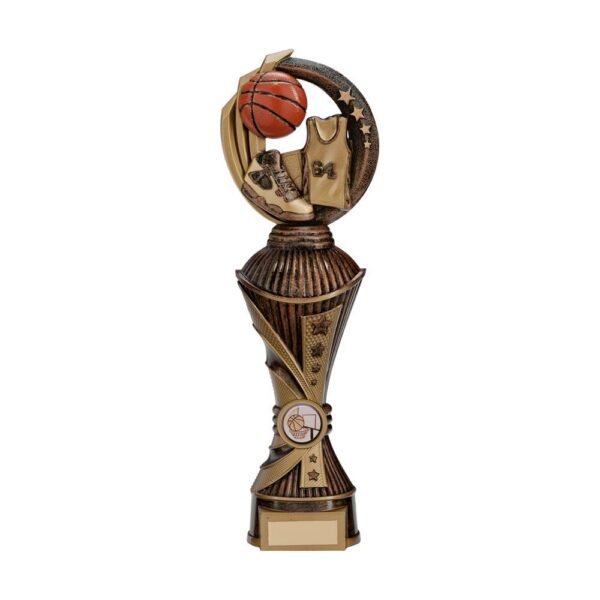 Renegade Basketball Heavyweight Award Antique Bronze & Gold - Engrave Express