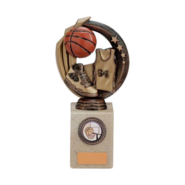 Renegade Basketball Legend Award Antique Bronze & Gold - Engrave Express