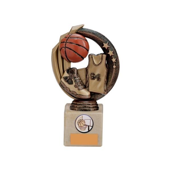 Renegade Basketball Legend Award Antique Bronze & Gold - Engrave Express