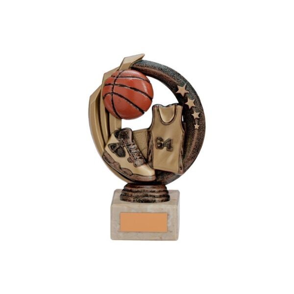 Renegade Basketball Legend Award Antique Bronze & Gold - Engrave Express