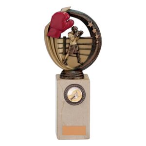 Renegade Boxing Legend Award Antique Bronze & Gold - Cornish Custom Creations