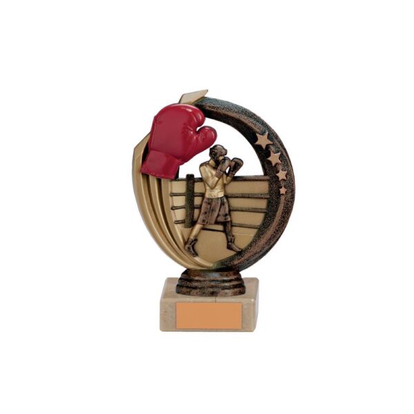 Renegade Boxing Legend Award Antique Bronze & Gold - Cornish Custom Creations