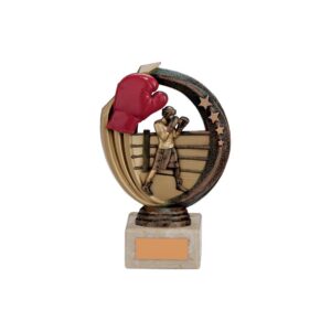 Renegade Boxing Legend Award Antique Bronze & Gold - Cornish Custom Creations