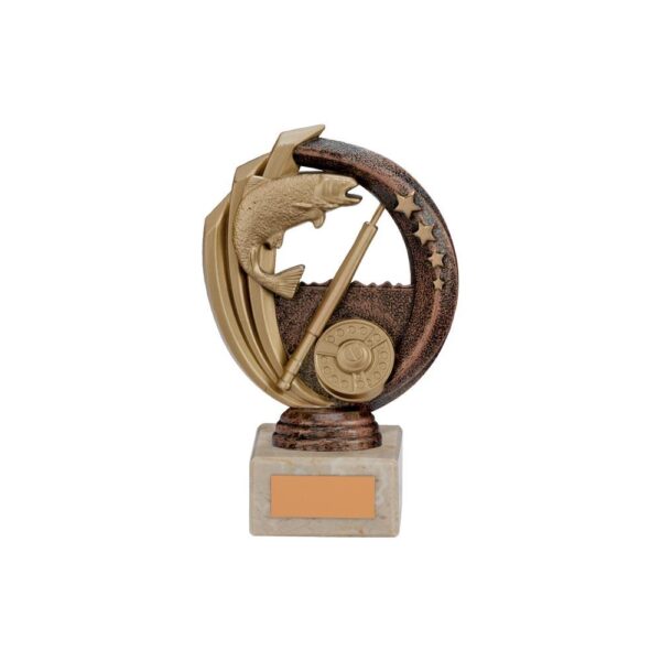 Renegade Fishing Legend Award Antique Bronze & Gold - Cornish Custom Creations