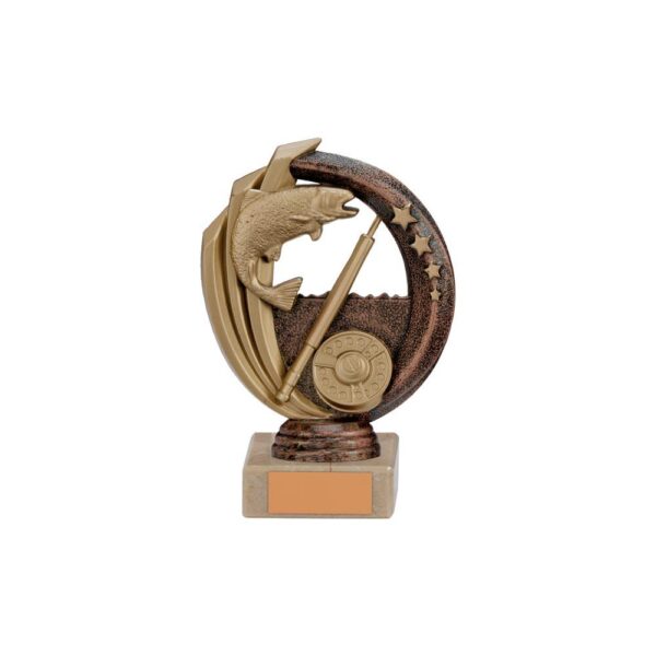 Renegade Fishing Legend Award Antique Bronze & Gold - Engrave Express