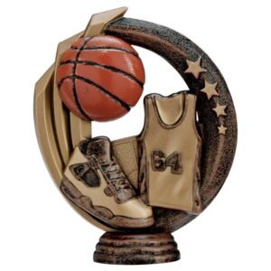 Renegade Rapid 2 Basketball Holder Antique Bronze & Gold - Cornish Custom Creations