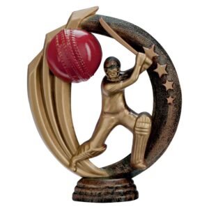 Renegade Rapid 2 Cricket Batsman Holder Antique Bronze & Gold - Cornish Custom Creations