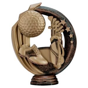 Renegade Rapid 2 Golf Holder Antique Bronze & Gold - Cornish Custom Creations