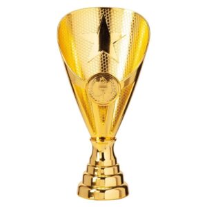 Rising Stars Premium Plastic Cup Gold - Cornish Custom Creations