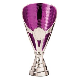 Rising Stars Premium Plastic Cup Silver & Purple - Cornish Custom Creations