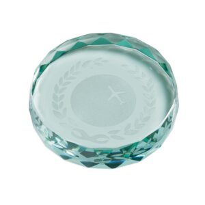 Saturn Jade Glass Paperweight - Cornish Custom Creations