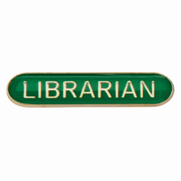 Scholar Bar Badge Librarian Green - Cornish Custom Creations