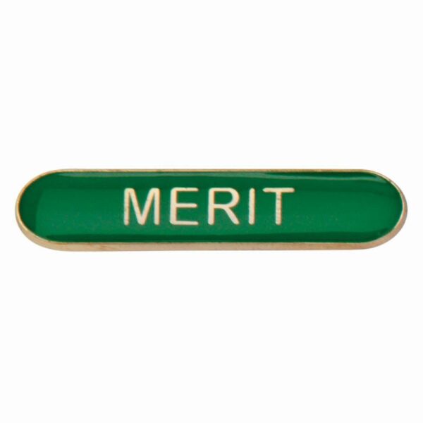 Scholar Bar Badge Merit Green - Cornish Custom Creations