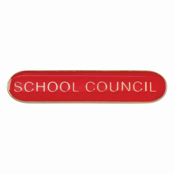 Scholar Bar Badge School Council Red - Cornish Custom Creations