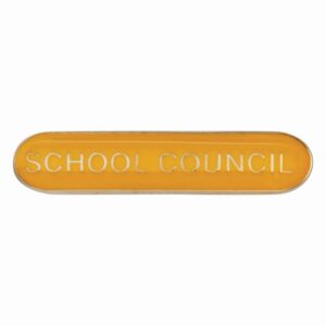 Scholar Bar Badge School Council Yellow - Cornish Custom Creations