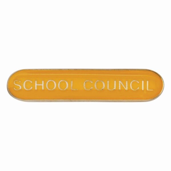 Scholar Bar Badge School Council Yellow - Cornish Custom Creations