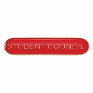 Scholar Bar Badge Student Council Red - Cornish Custom Creations