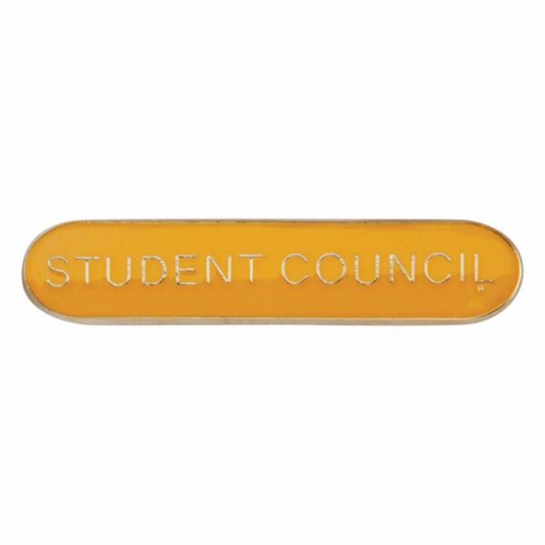 Scholar Bar Badge Student Council Yellow - Cornish Custom Creations