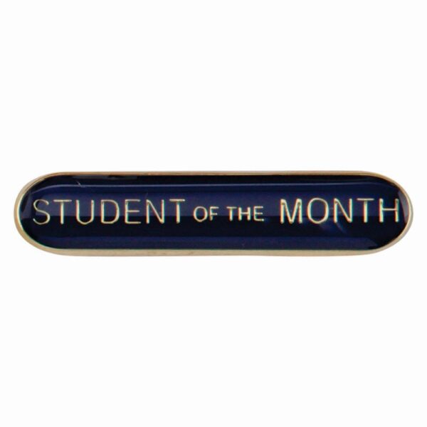 Scholar Bar Badge Student of Month Blue - Cornish Custom Creations