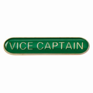 Scholar Bar Badge Vice Captain Green - Cornish Custom Creations