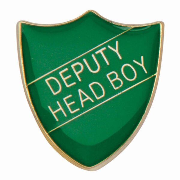 Scholar Pin Badge Deputy Head Boy Green - Cornish Custom Creations