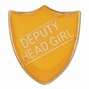 Scholar Pin Badge Deputy Head Girl Yellow - Cornish Custom Creations