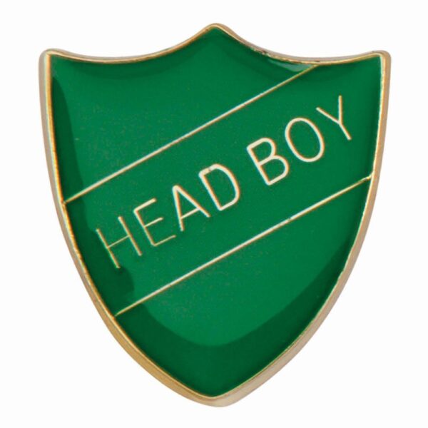 Scholar Pin Badge Head Boy Green - Cornish Custom Creations