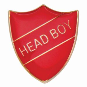 Scholar Pin Badge Head Boy Red - Cornish Custom Creations