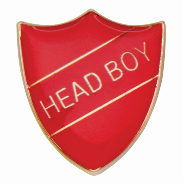 Scholar Pin Badge Head Boy Red - Cornish Custom Creations