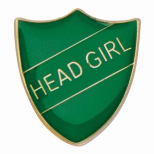 Scholar Pin Badge Head Girl Green - Cornish Custom Creations