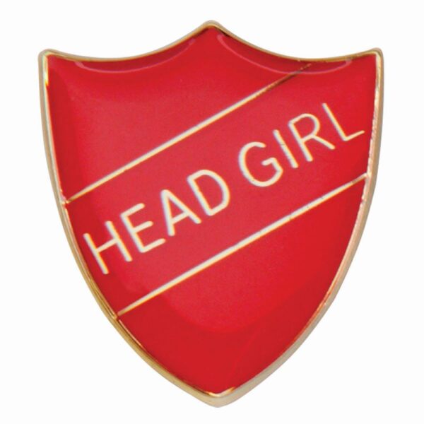 Scholar Pin Badge Head Girl Red - Cornish Custom Creations