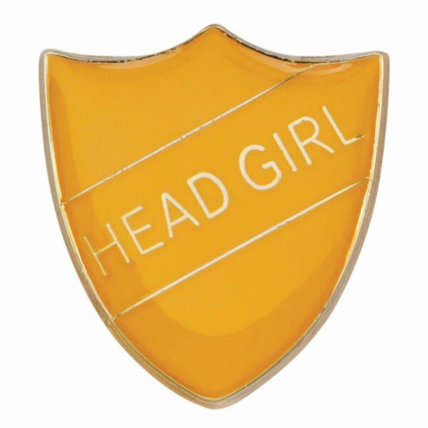 Scholar Pin Badge Head Girl Yellow - Cornish Custom Creations
