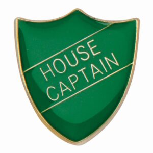 Scholar Pin Badge House Captain Green - Cornish Custom Creations