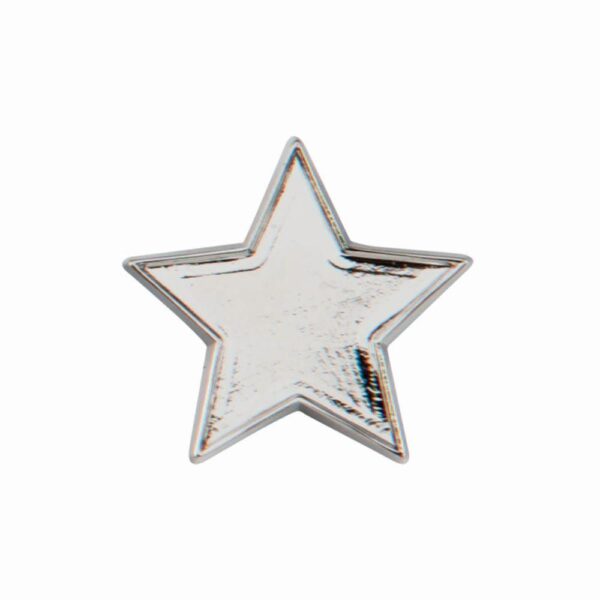 Scholar Pin Badge Star Silver - Cornish Custom Creations