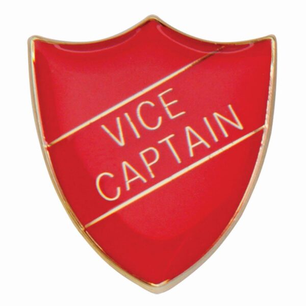 Scholar Pin Badge Vice Captain Red - Cornish Custom Creations