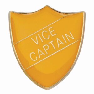 Scholar Pin Badge Vice Captain Yellow - Cornish Custom Creations