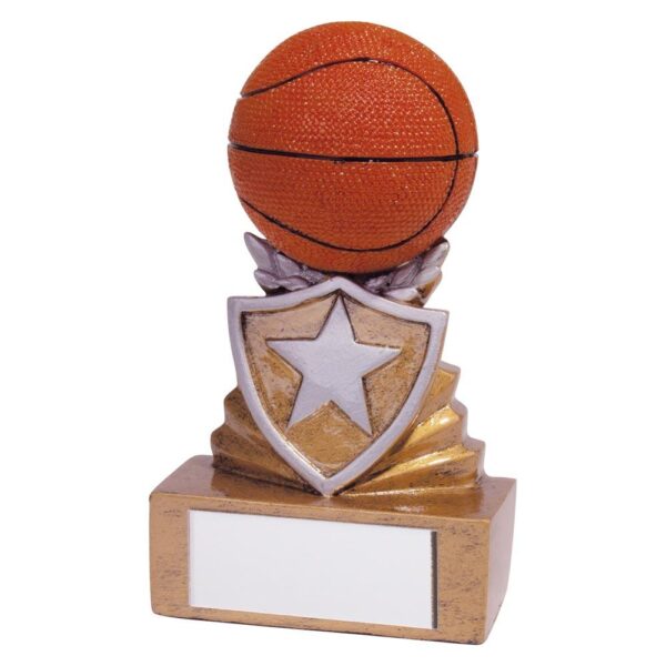 Shield Basketball Mini Award - Engrave Express