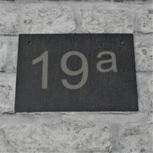 Slate House Number - Engrave Express