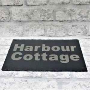 Slate House Sign Large Laser Engraved - Engrave Express