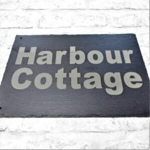 Slate House Sign Laser Engraved - Engrave Express