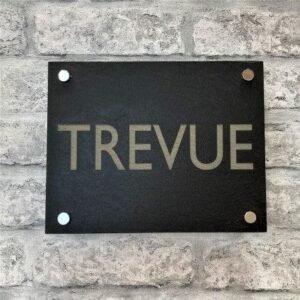 Slate House Sign Laser Engraved - Engrave Express