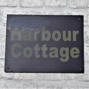 Slate House Sign Laser Engraved - Engrave Express