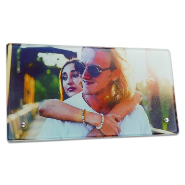 Slim Glass Photo Block | 27.5x14.5 cm - Cornish Custom Creations