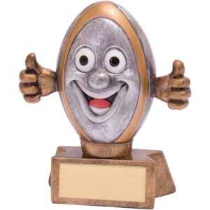 Smiler Rugby Award 95mm - Cornish Custom Creations