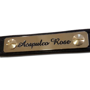 Solid brass horse headcollar nameplate, 80mm x 15mm - Cornish Custom Creations