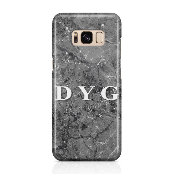 Sparkle Marble With Initial - Galaxy 3D Personalised Phone Case - Cornish Custom Creations