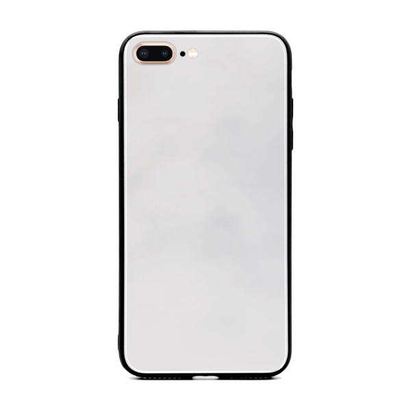 Sparkling Marble with Initials - iPhone Glass Phone Case - Cornish Custom Creations